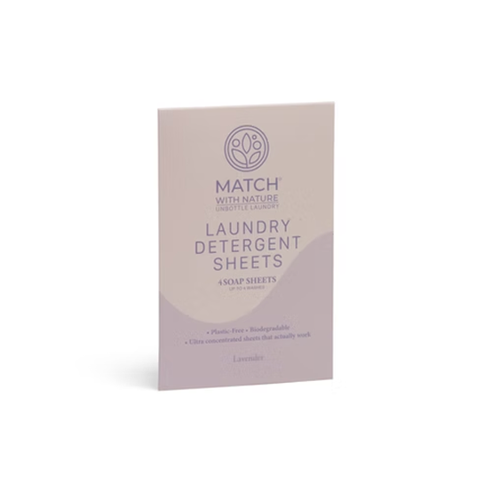 Single-Use Laundry Sheets — Lavender (Ideal for Guest Use)