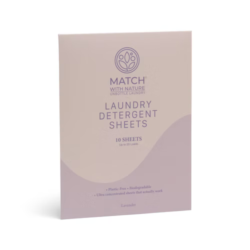 Travel Laundry Sheets – Lavender | Travel Pack (10 Loads)