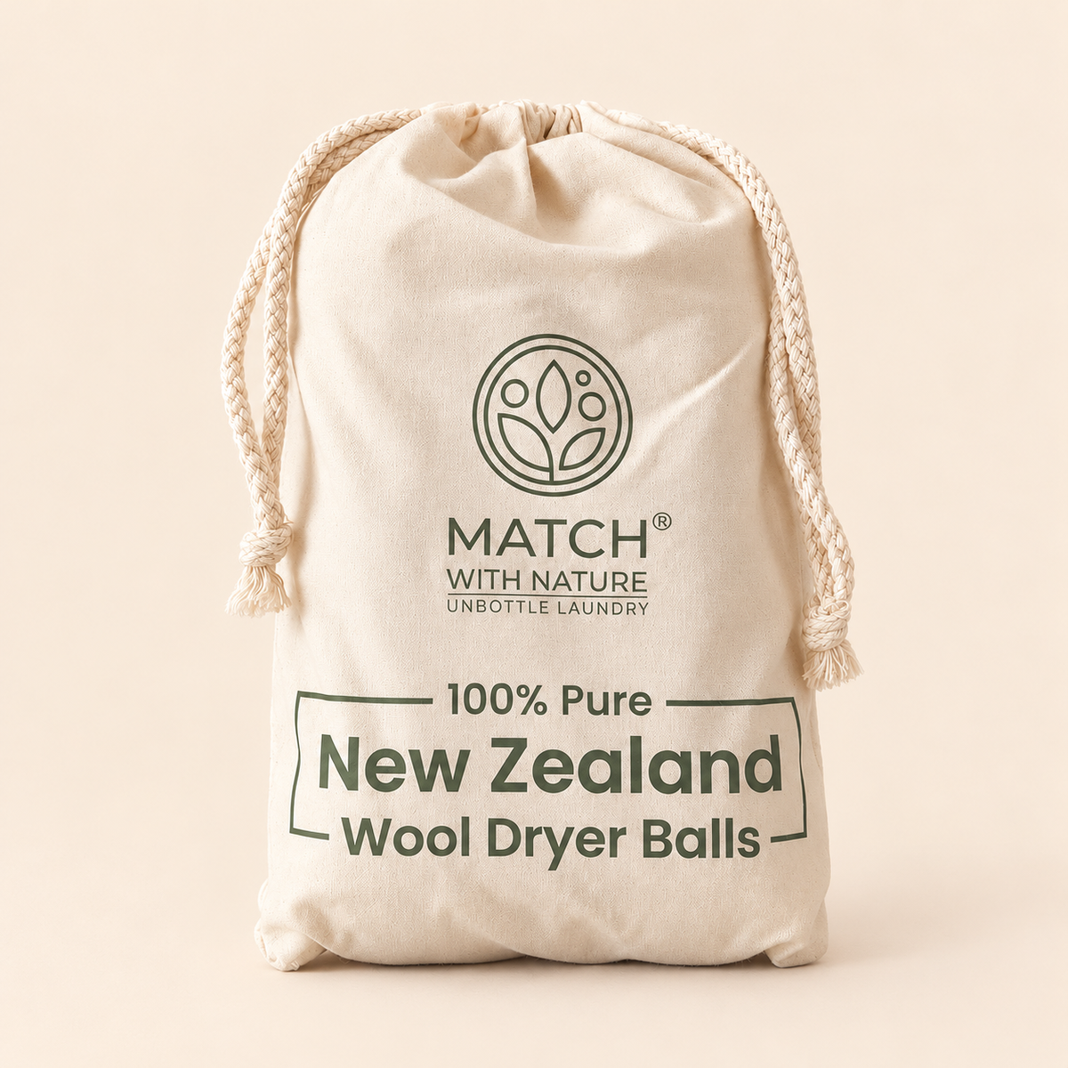 100% New Zealand Wool Dryer Balls | Reusable Dryer Ball Set (6 Pack)