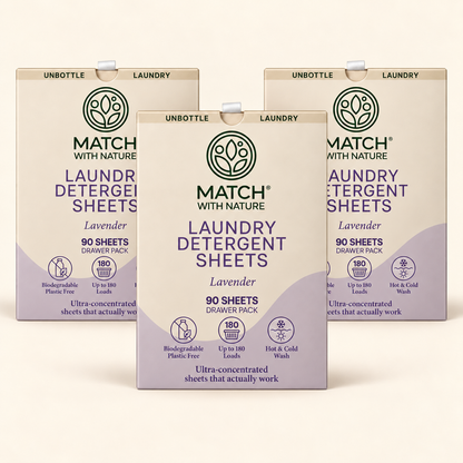 Three Match with Nature Lavender Drawer Packs (3 × 90 sheets)