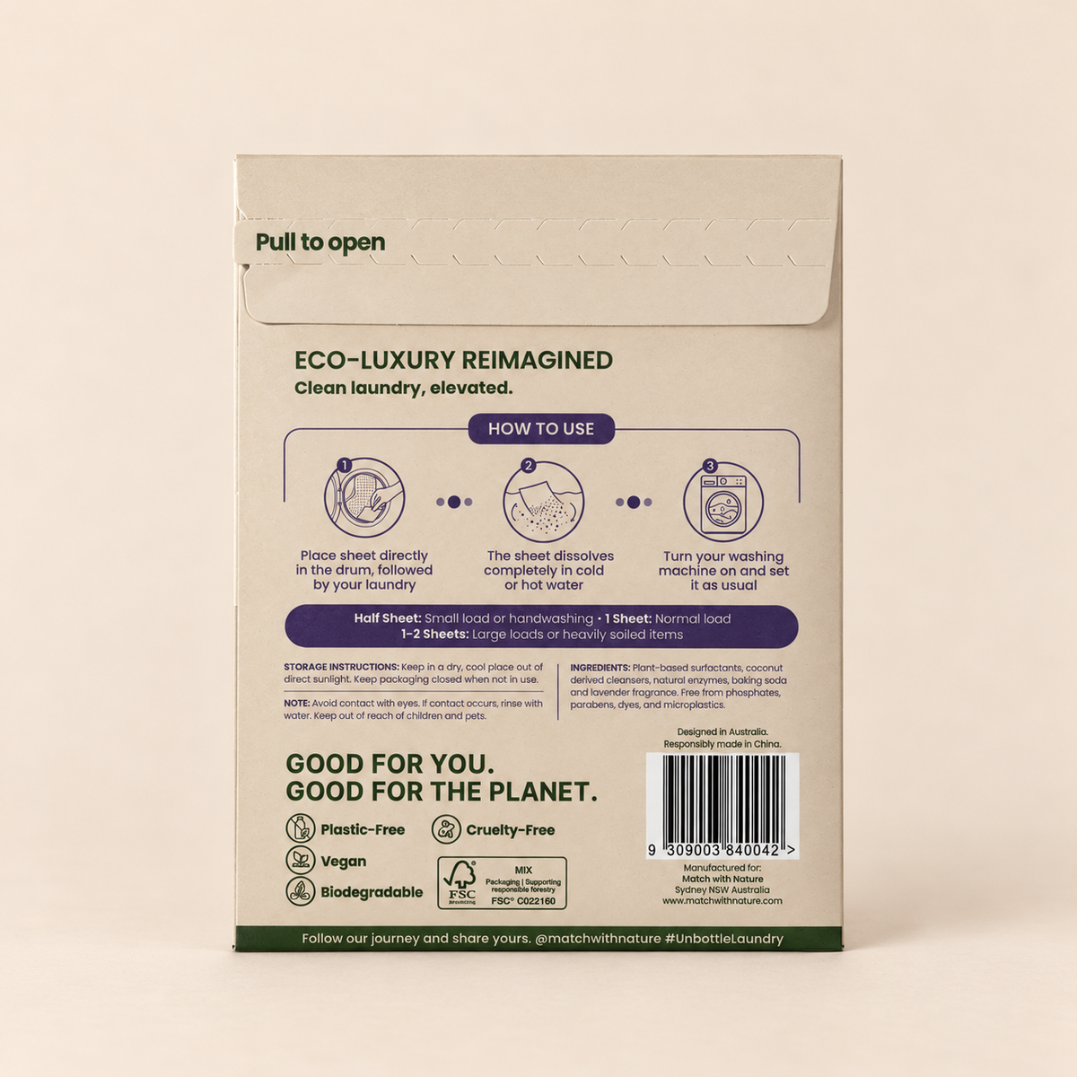 Travel Laundry Sheets – Lavender | Travel Pack (10 Sheets)