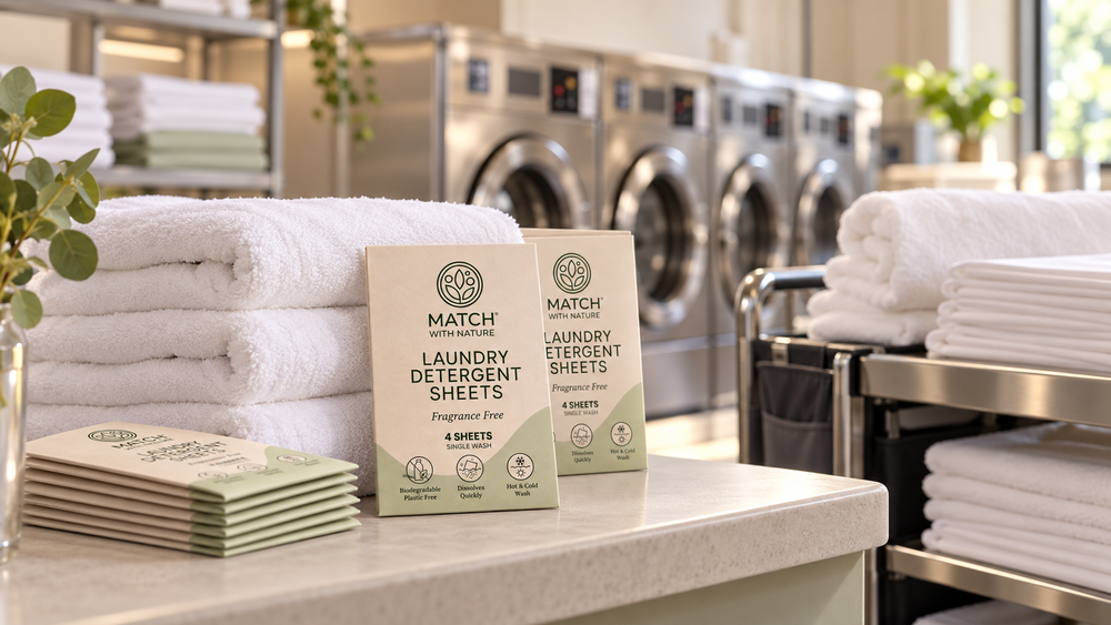 Eco-friendly laundry detergent sheets packaging