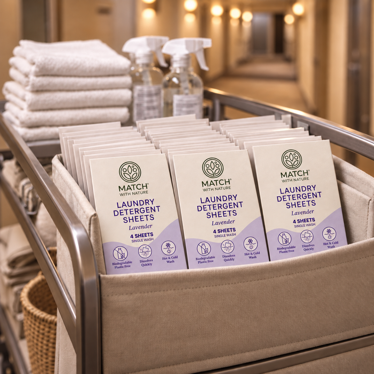 Single-Wash Laundry Sheets – Carton (300 Pack) - Lavender | WHOLESALE