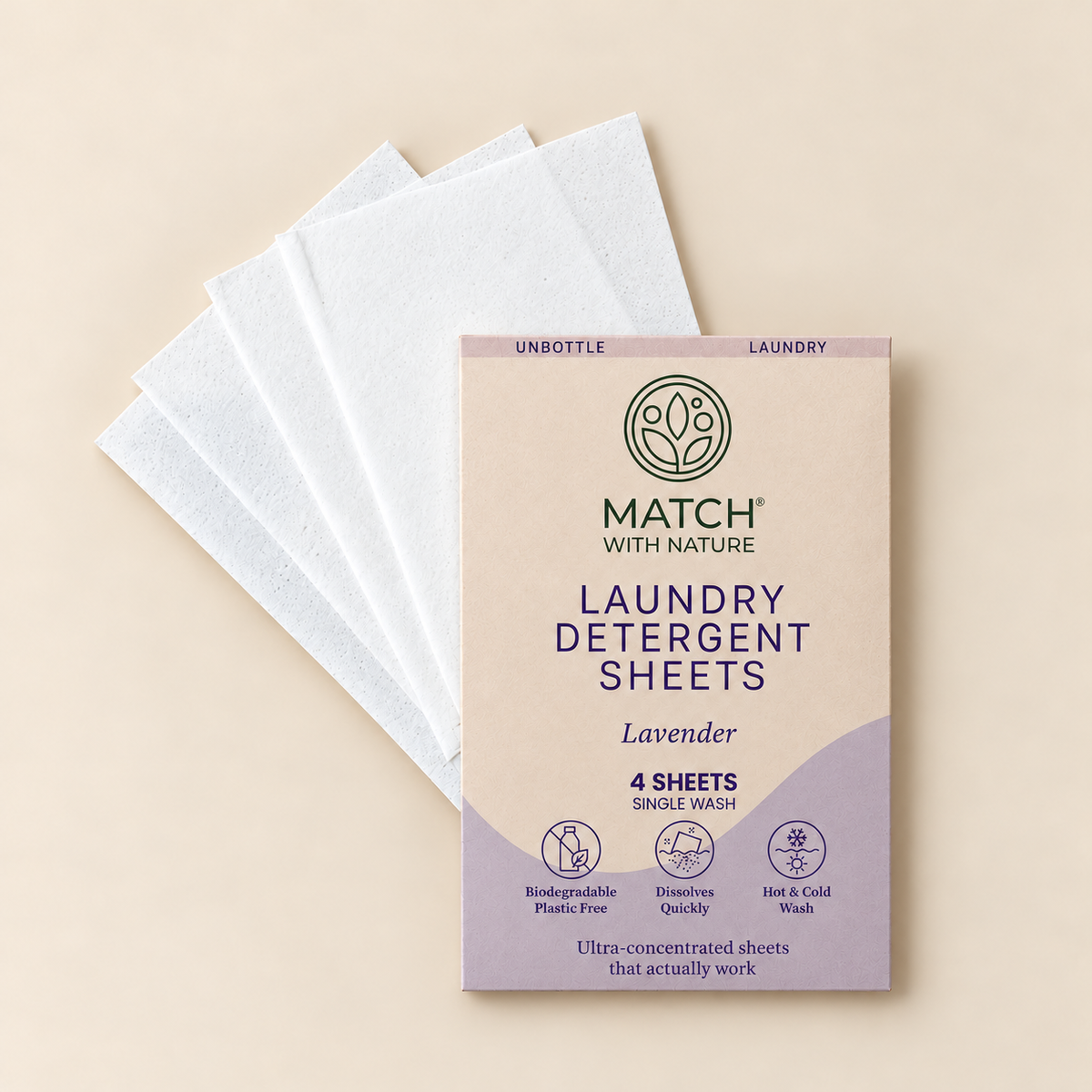 Single-Wash Laundry Sheets – Carton (300 Pack) - Lavender | WHOLESALE