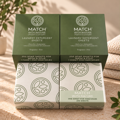 Commercial Laundry Detergent Sheets – WDF Bulk System 1,000 Sheets – Fragrance Free | WHOLESALE